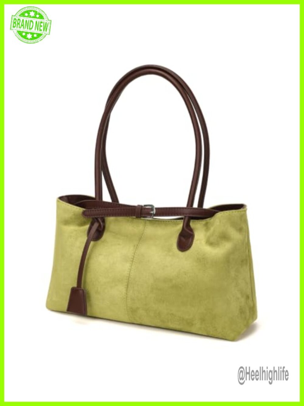 Faux Suede Hobo Shoulder Bag Slouchy Tote Handbag for Women